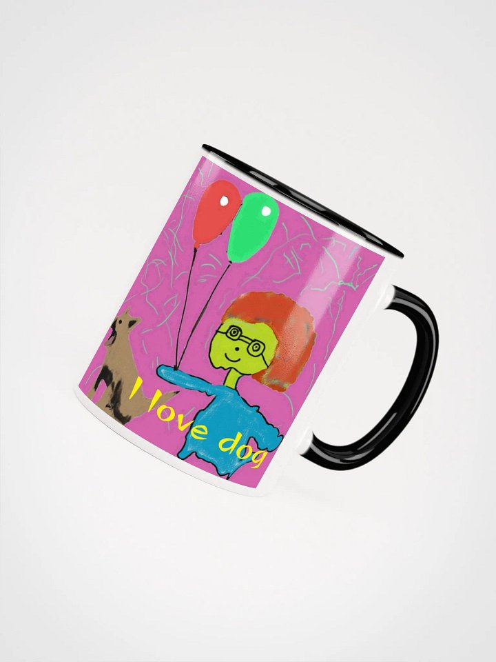 Ceramic Mug with Color Inside : i love dog product image (35)