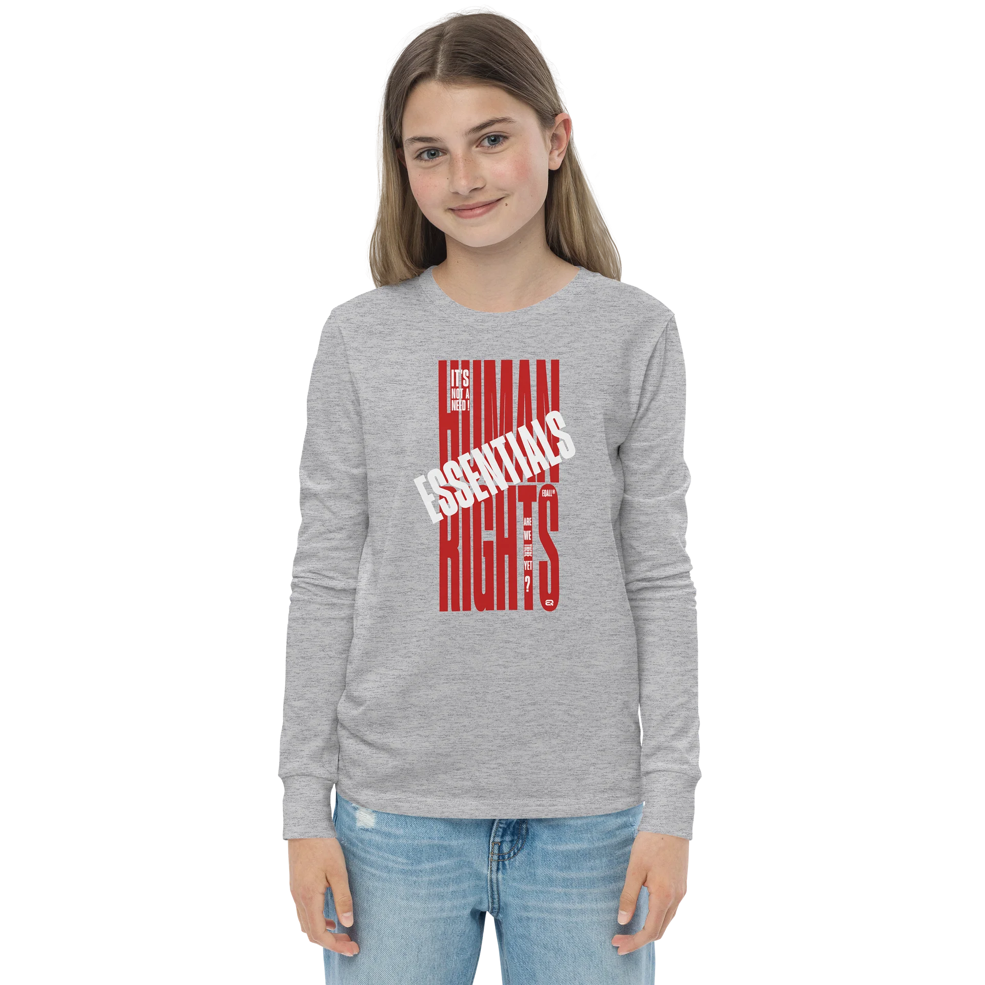 EQALL® Essentials Human Rights Matter RAWKDZ Unisex Bella+Canvas_Red / White product image (1)