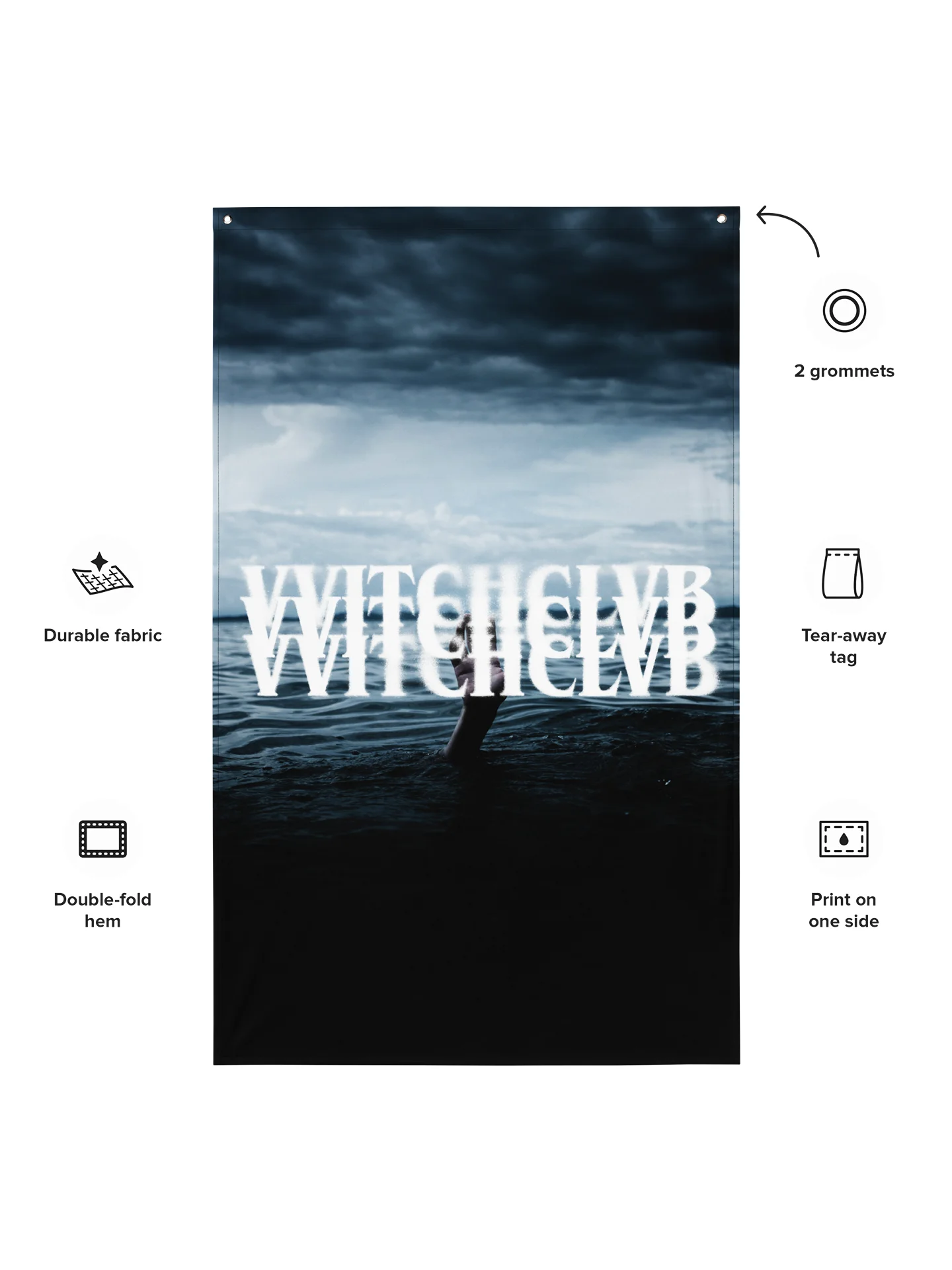 vvitchclvb - "Drowned" Wall Flag product image (3)