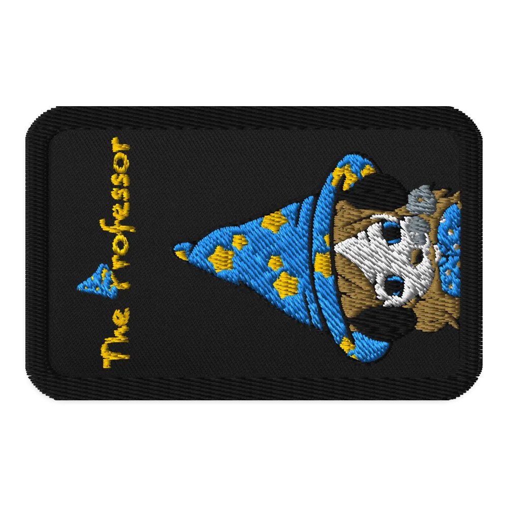The Professor Embroidered Patch product image (1)