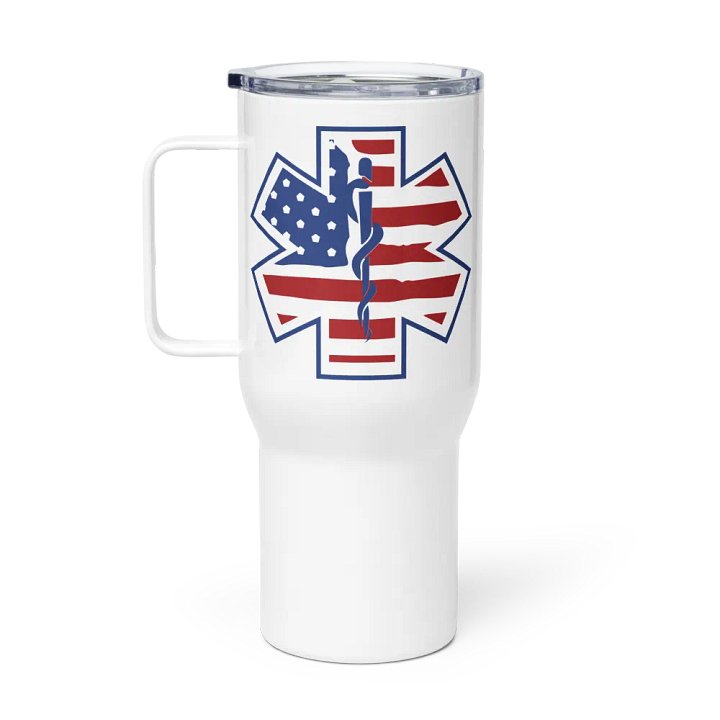 Patriotic Paramedic - Travel Mug w/ Handle product image (1)