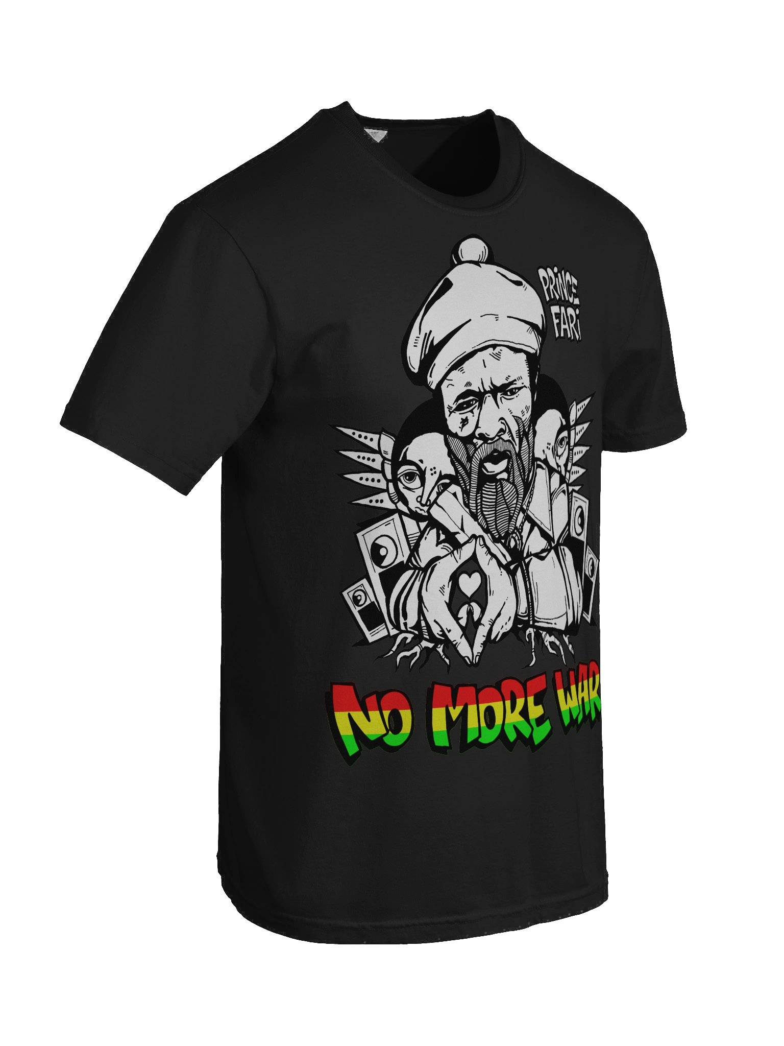 Prince Far I T-Shirt by RasTerms37 (Grey / Red Gold Green / Premium) product image (5)