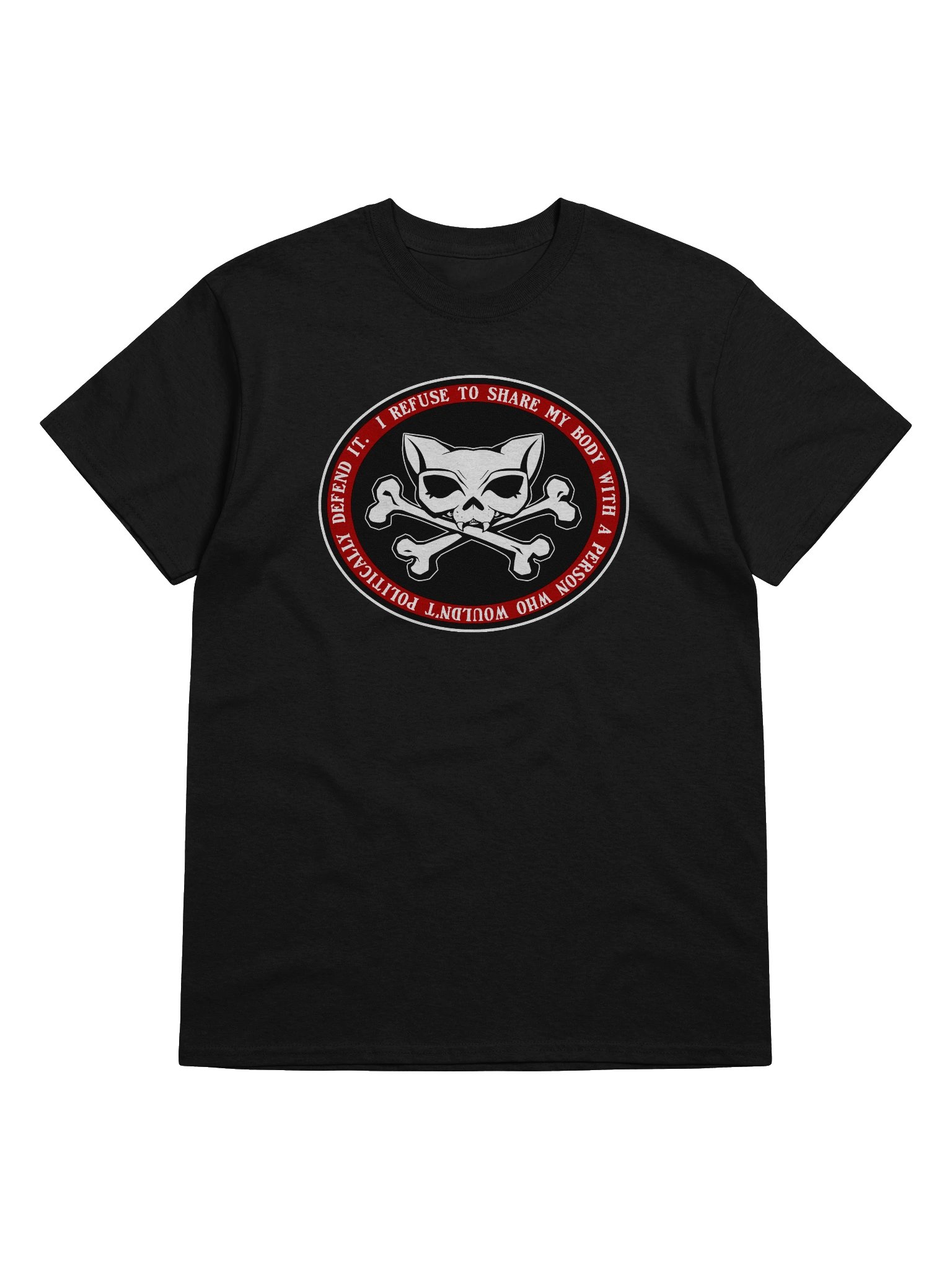 I Refuse Redline Kat Skull Heavyweight Tee product image (5)