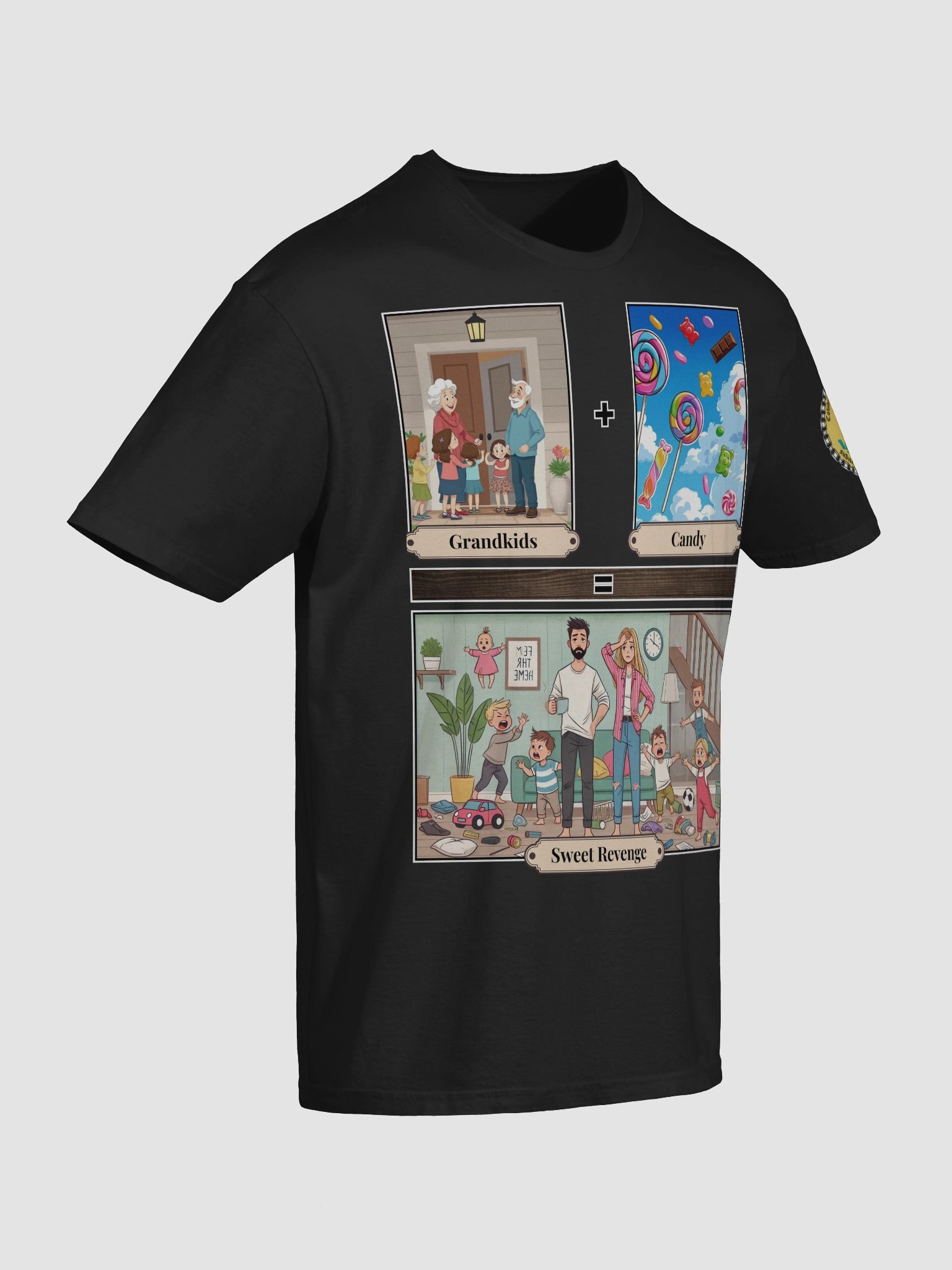 Grandkids + Candy = Sweet Revenge (Both) Gildan Unisex Softstyle T-Shirt Dark Colors product image (6)