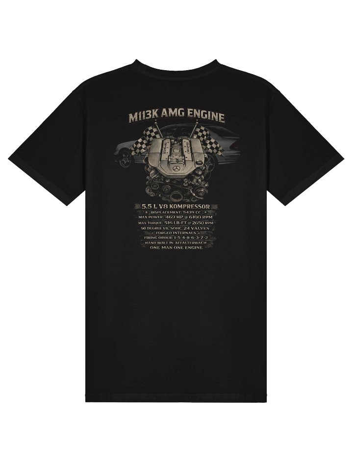 M113K V8 Heritage Tee Black: Double-Sided product image (2)