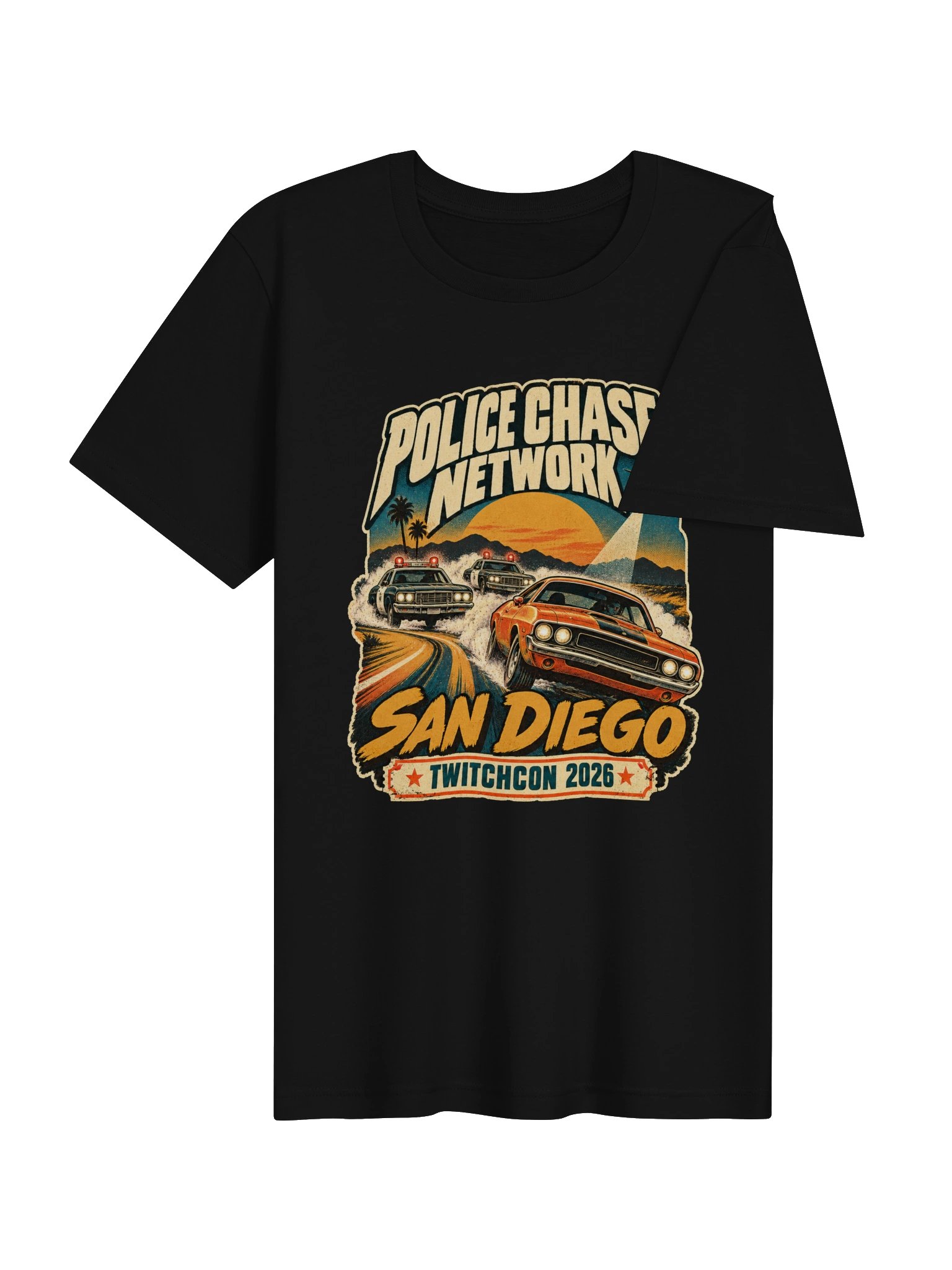 Police Chase Network San Diego TwitchCon 2026 Tee product image (28)