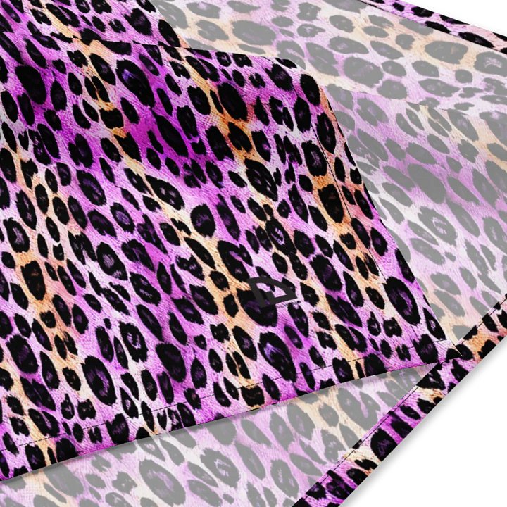 Purple Beige Leopard Bandana product image (4)