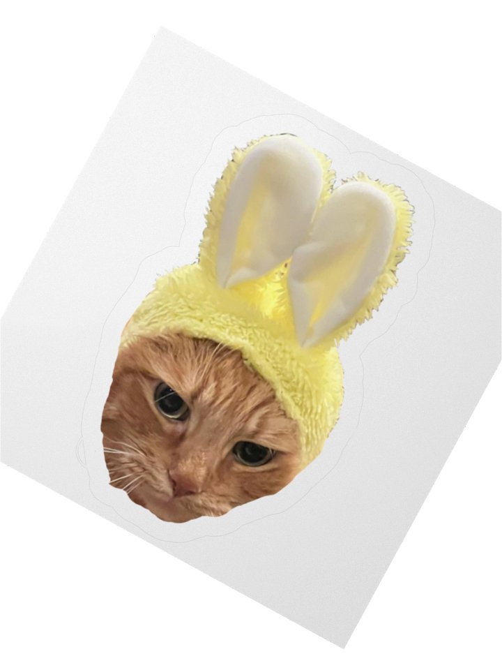 Bunny Cat Linus Sticker product image (4)