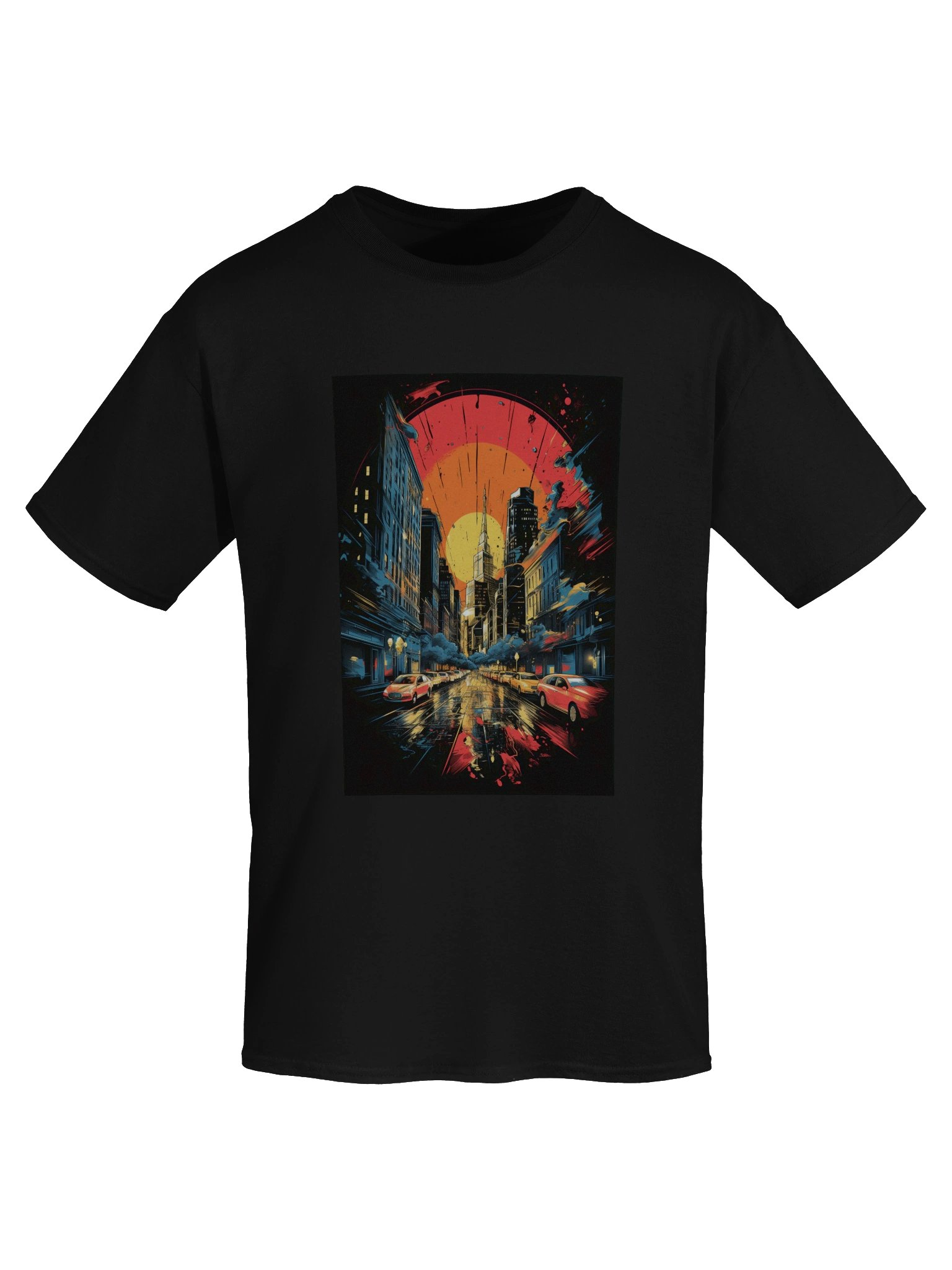 Sunset City Scape T-Shirt product image (5)