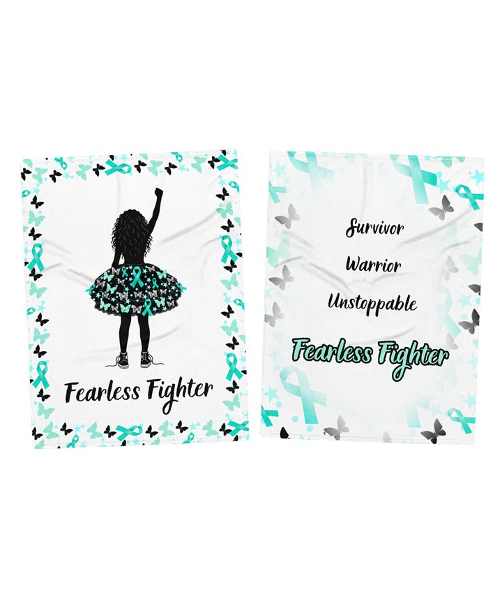 Ovarian Cancer - Fearless Fighter Blanket Bundle product image (1)