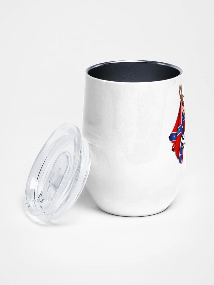 "Scott" Last Name Rebel Redneck Deer - Wine Tumbler product image (2)