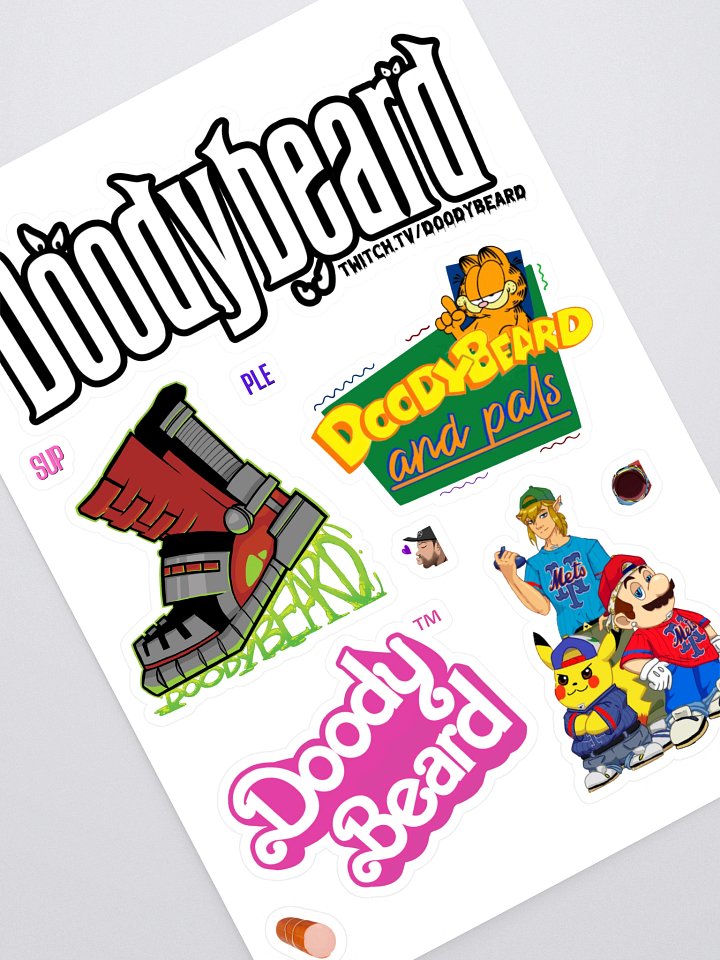 DOODYBEARD STICKER SHEET!!! product image (1)