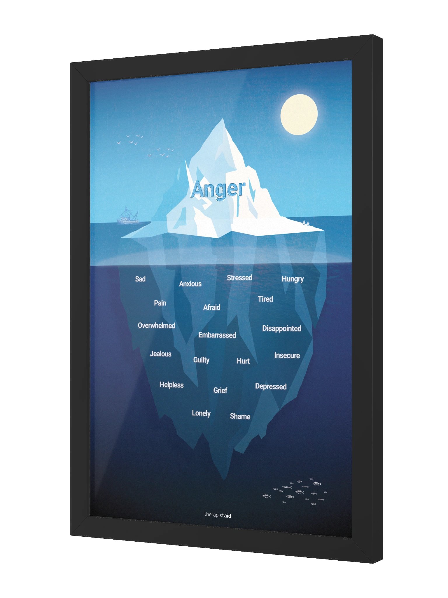 Anger Iceberg framed artwork (colorful) product image (2)