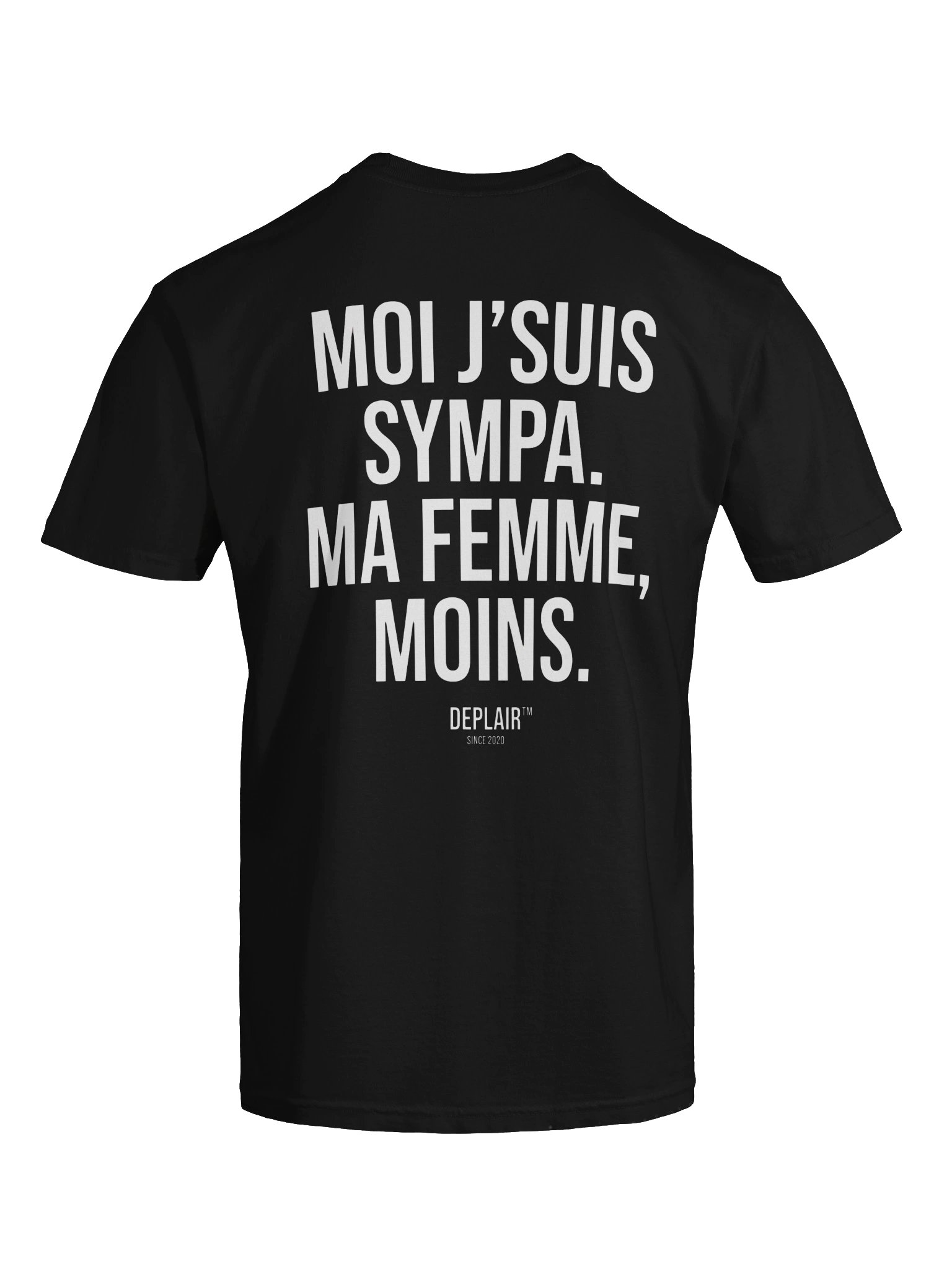 Moi j’suis sympa. Ma femme, moins. — T-shirt homme product image (3)