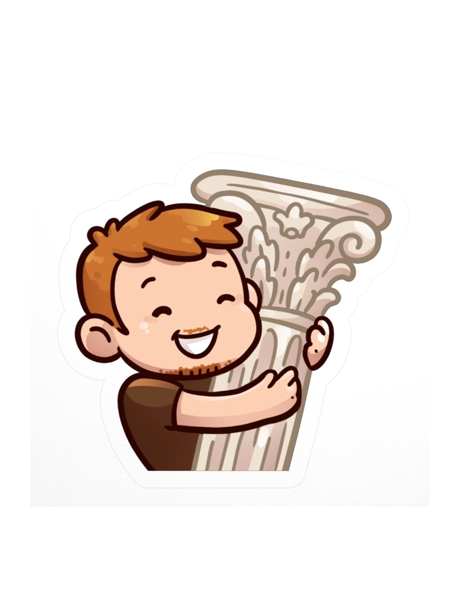 Dan and his Corinthian Column Sticker product image (1)