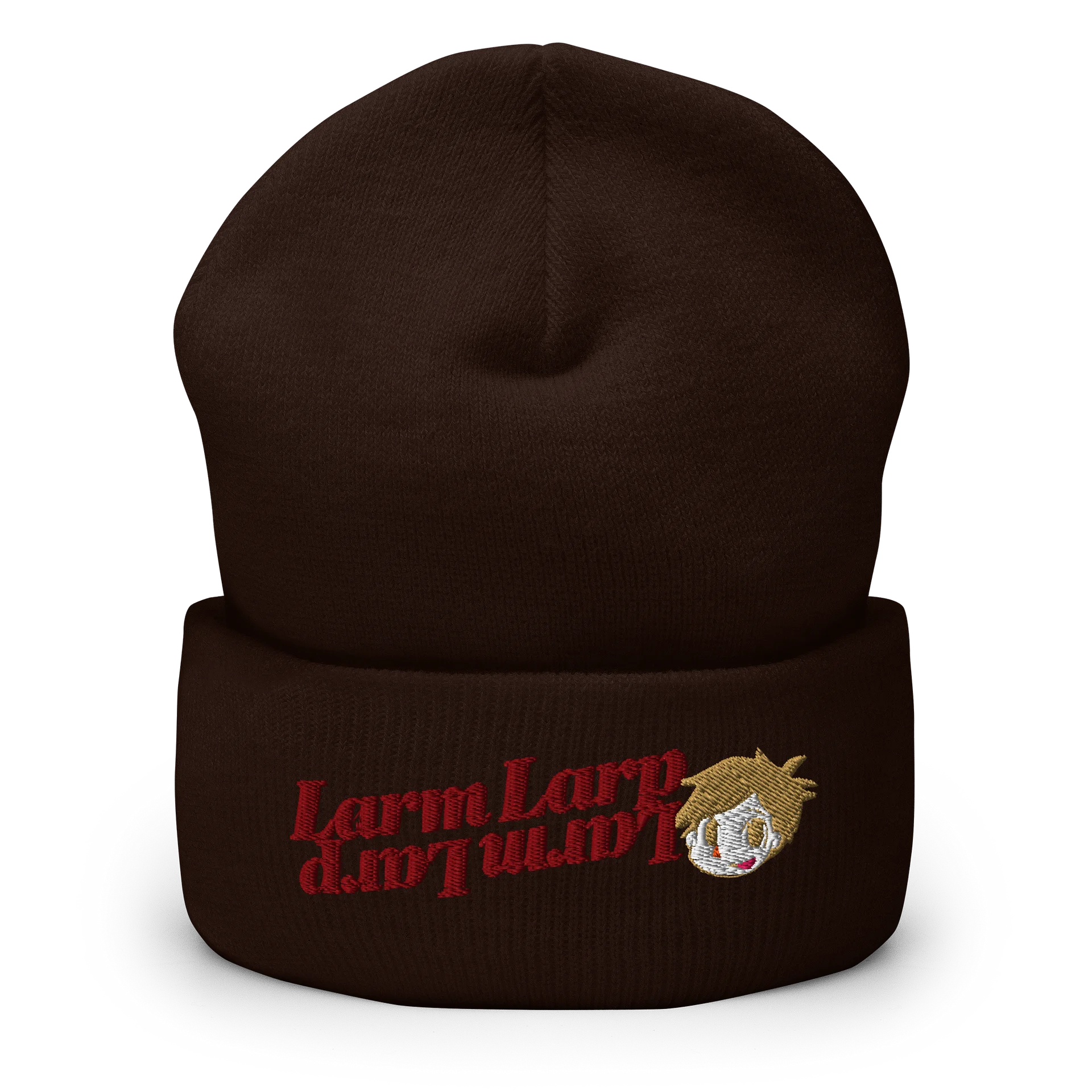 Larpbert Cuffed Beanie (Red) product image (1)
