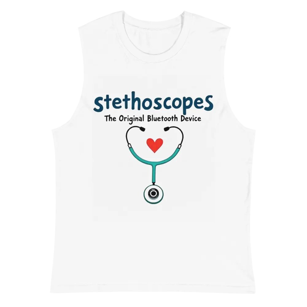 Heartbeat Stethoscope Muscle Tank product image (2)