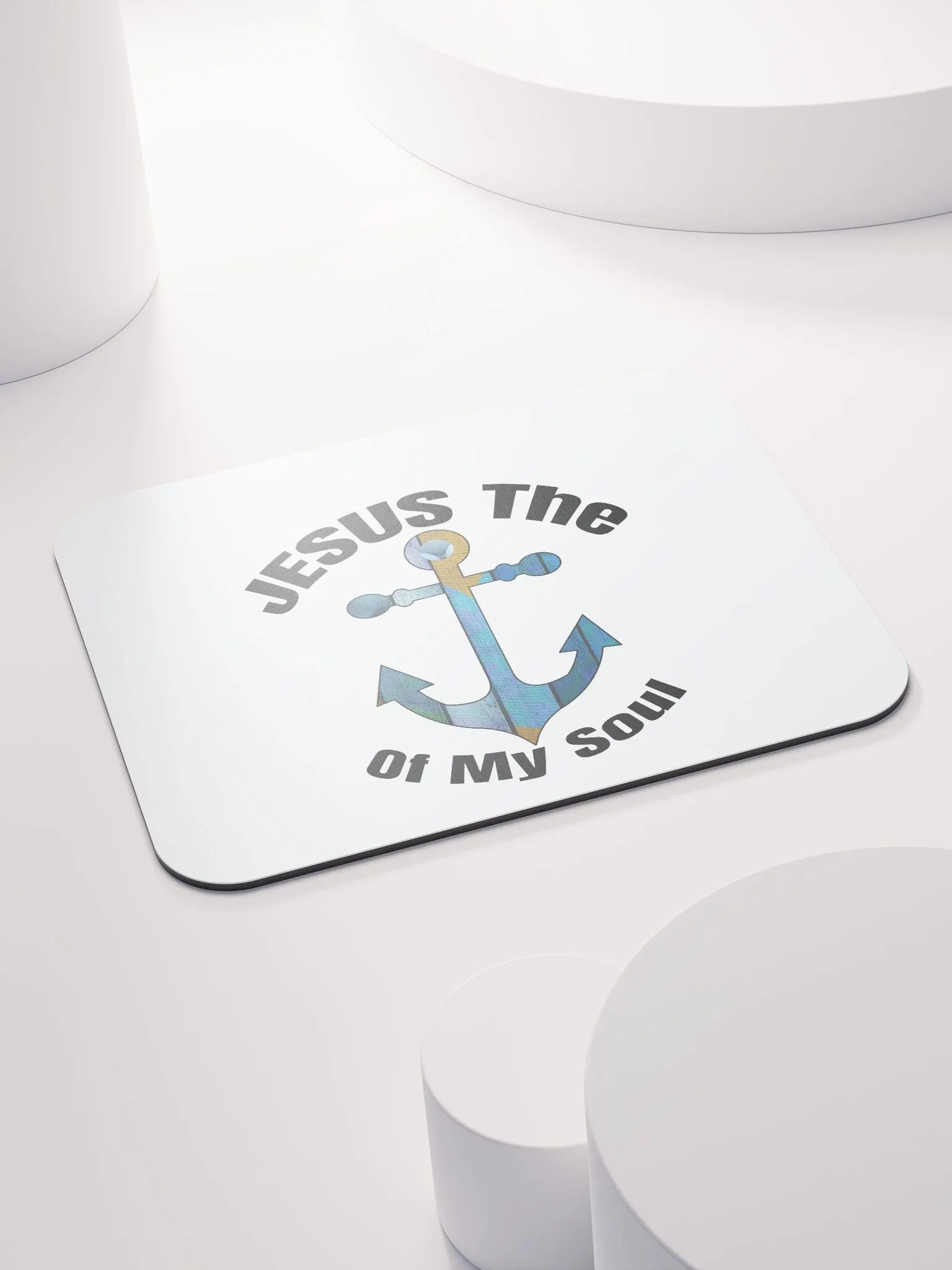 Nautical Luxe Anchor Mouse Pad product image (4)