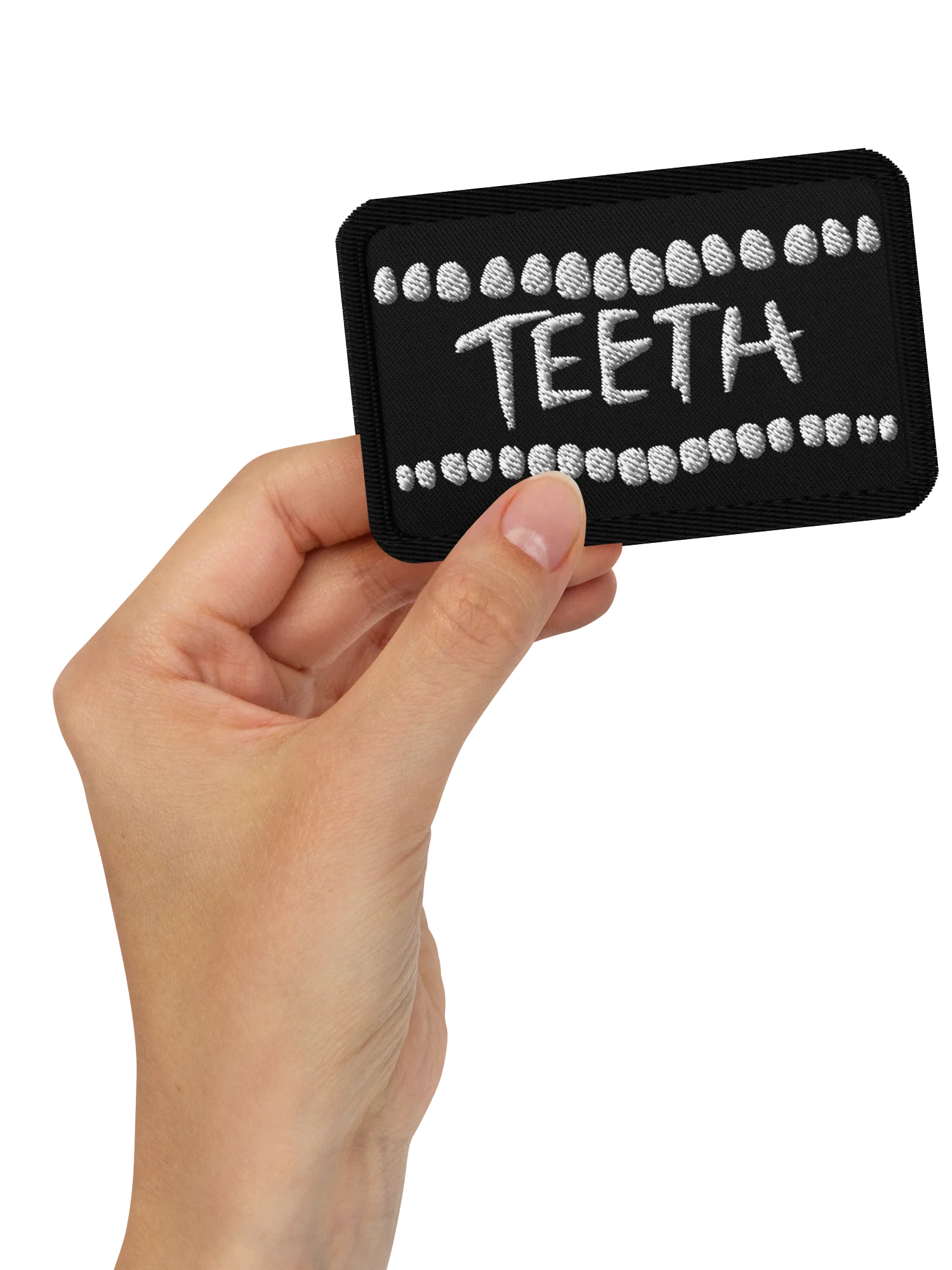 TEETH 3 inch embroidered patch product image (3)