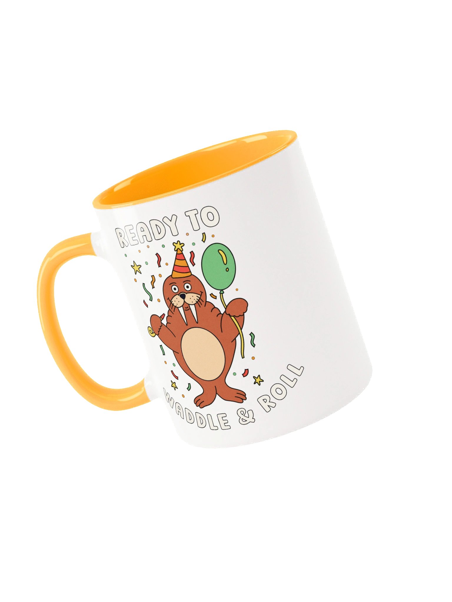 Ready To Waddle And Roll Cute Silly Funny Walrus Mug product image (3)