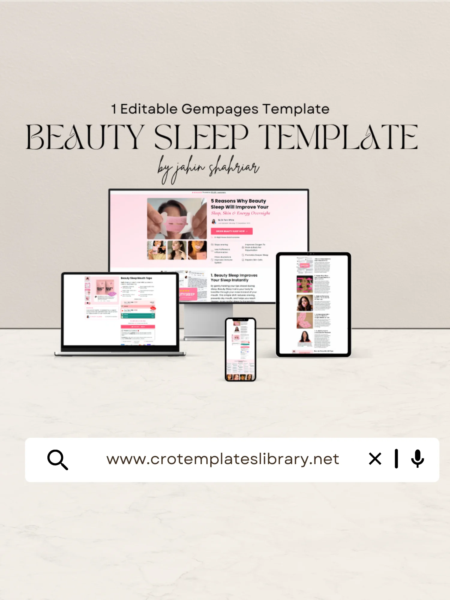 Beauty Sleep Gempages Template product image (1)