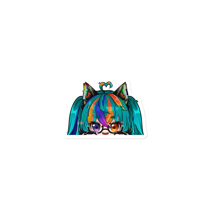Glitchy Neko Zombii Die-Cut Magnets product image (1)