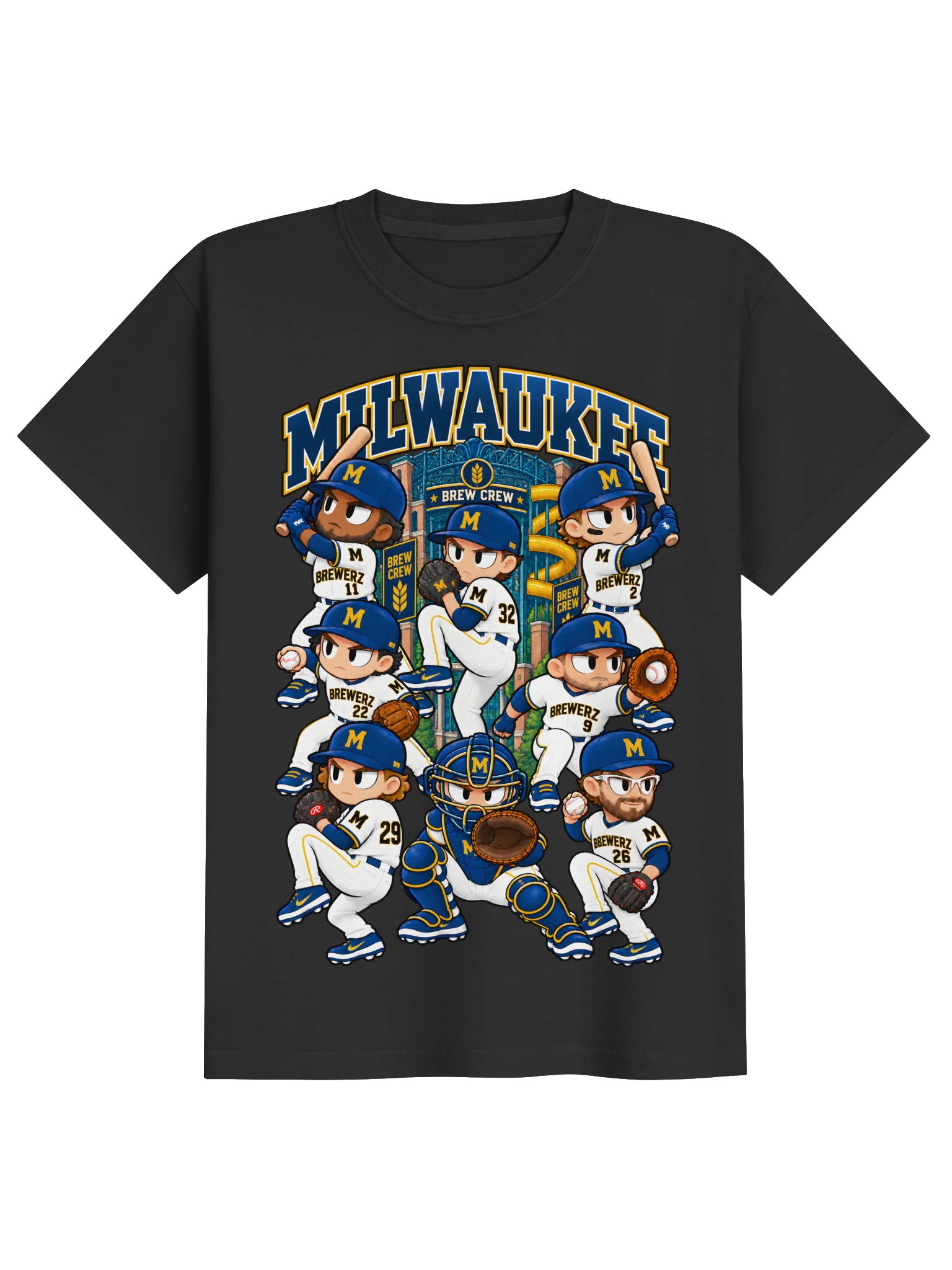 Milwaukee Baseball 2026 Animated Player T-Shirt - Kids product image (1)
