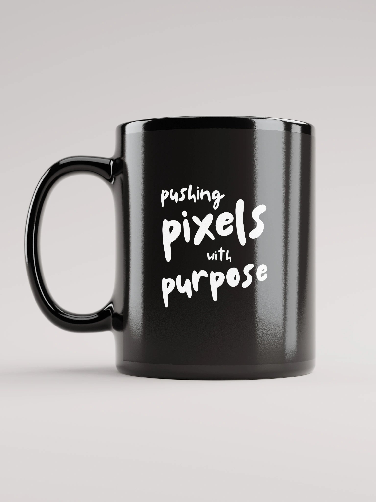 Taza "Pushing pixels with purpose" - Negra product image (6)