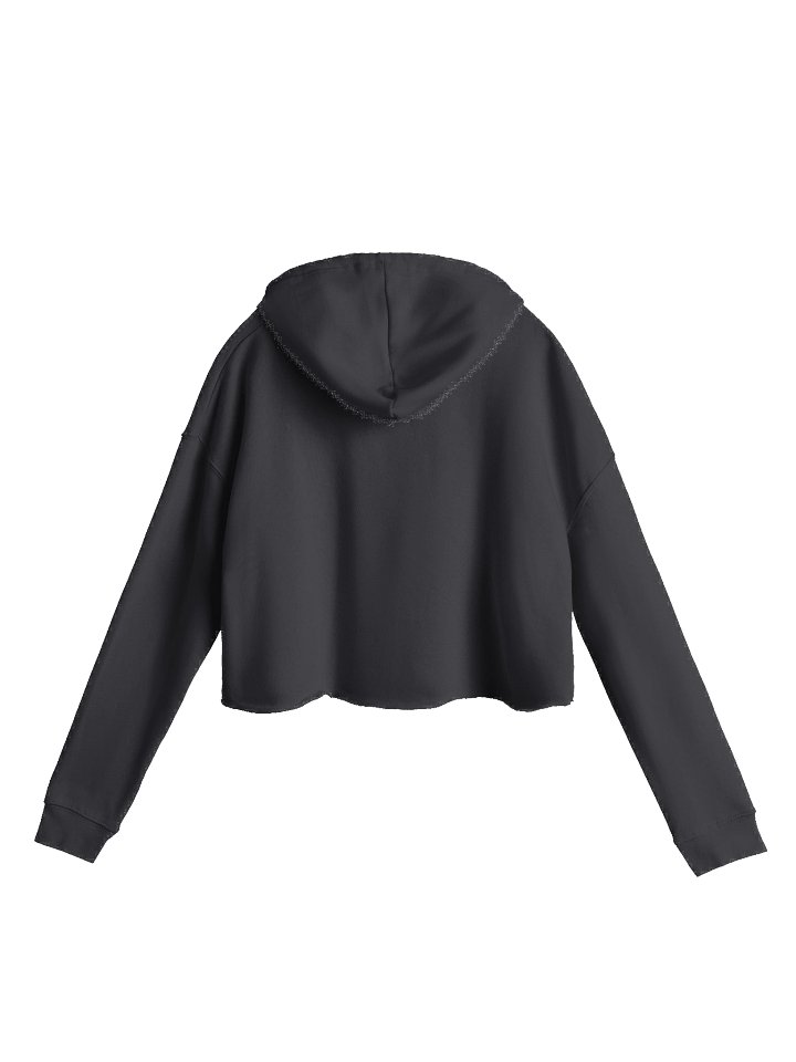Bad Girl Cropped Hoodie (White) product image (2)