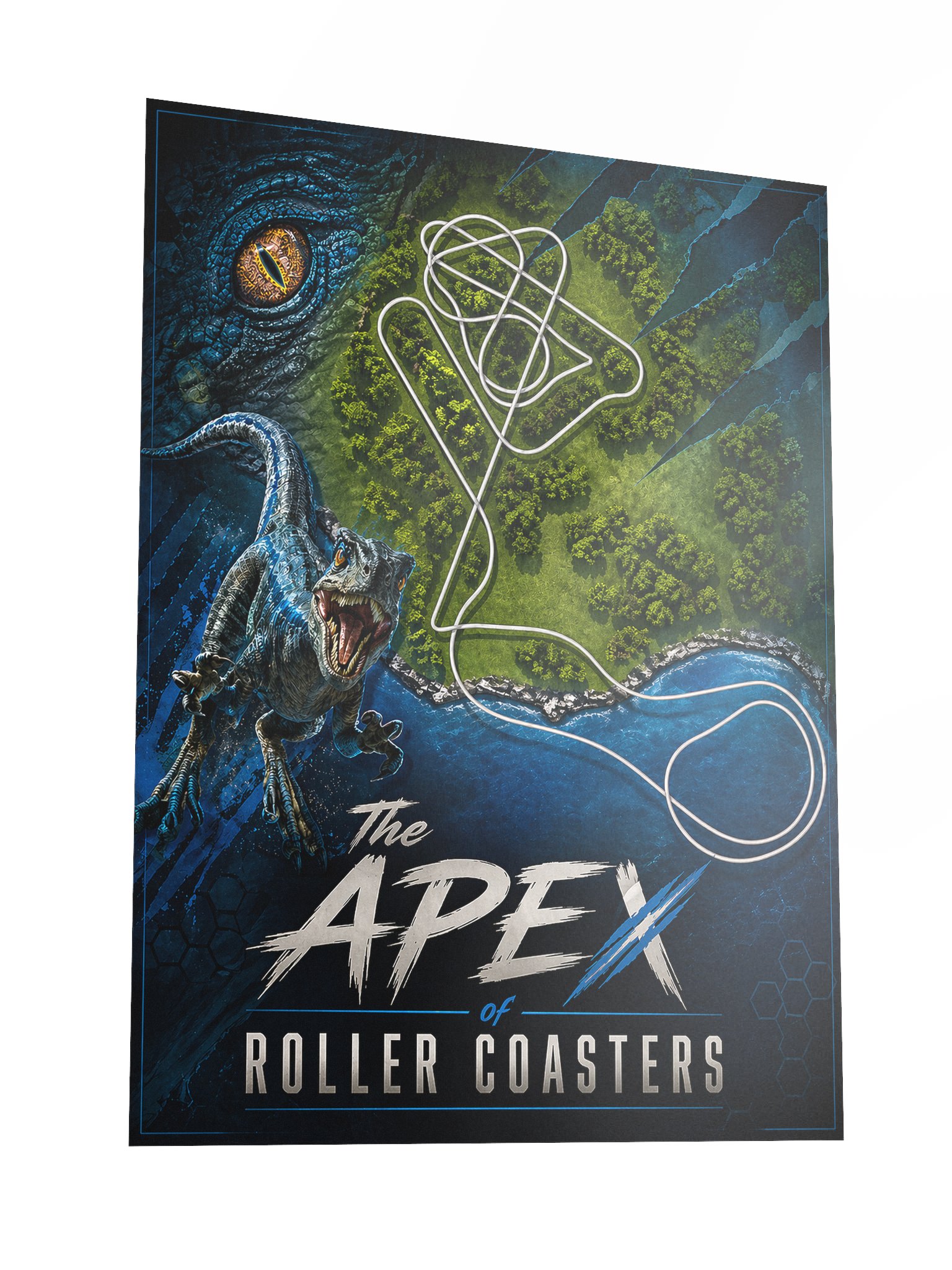 The Apex of Roller Coasters - Veloci inspired poster - 18x24" product image (3)