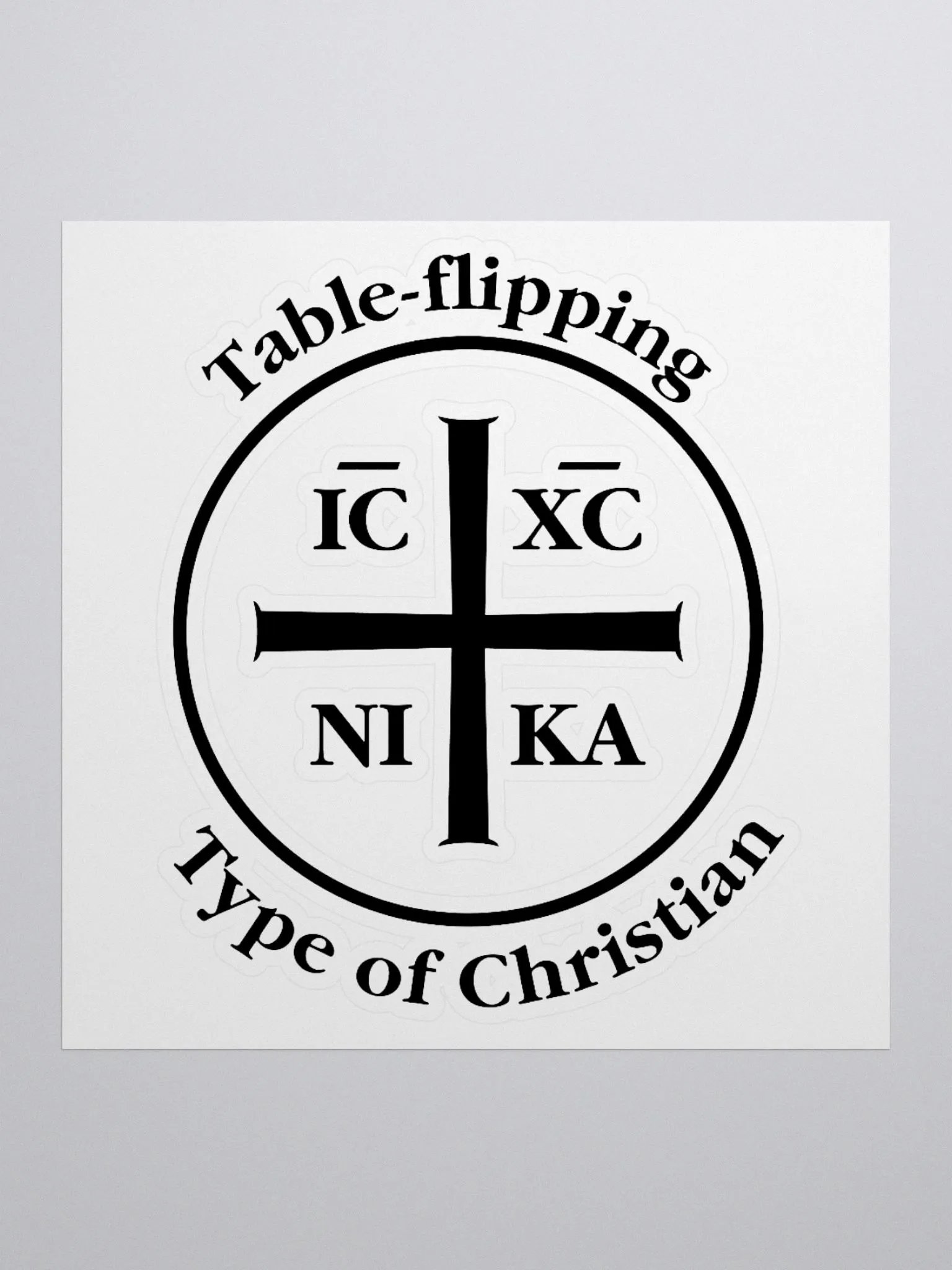 Table Flipper Sticker (Black) product image (2)
