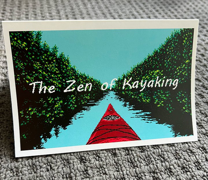 The Zen of Kayaking keepsake card product image (1)