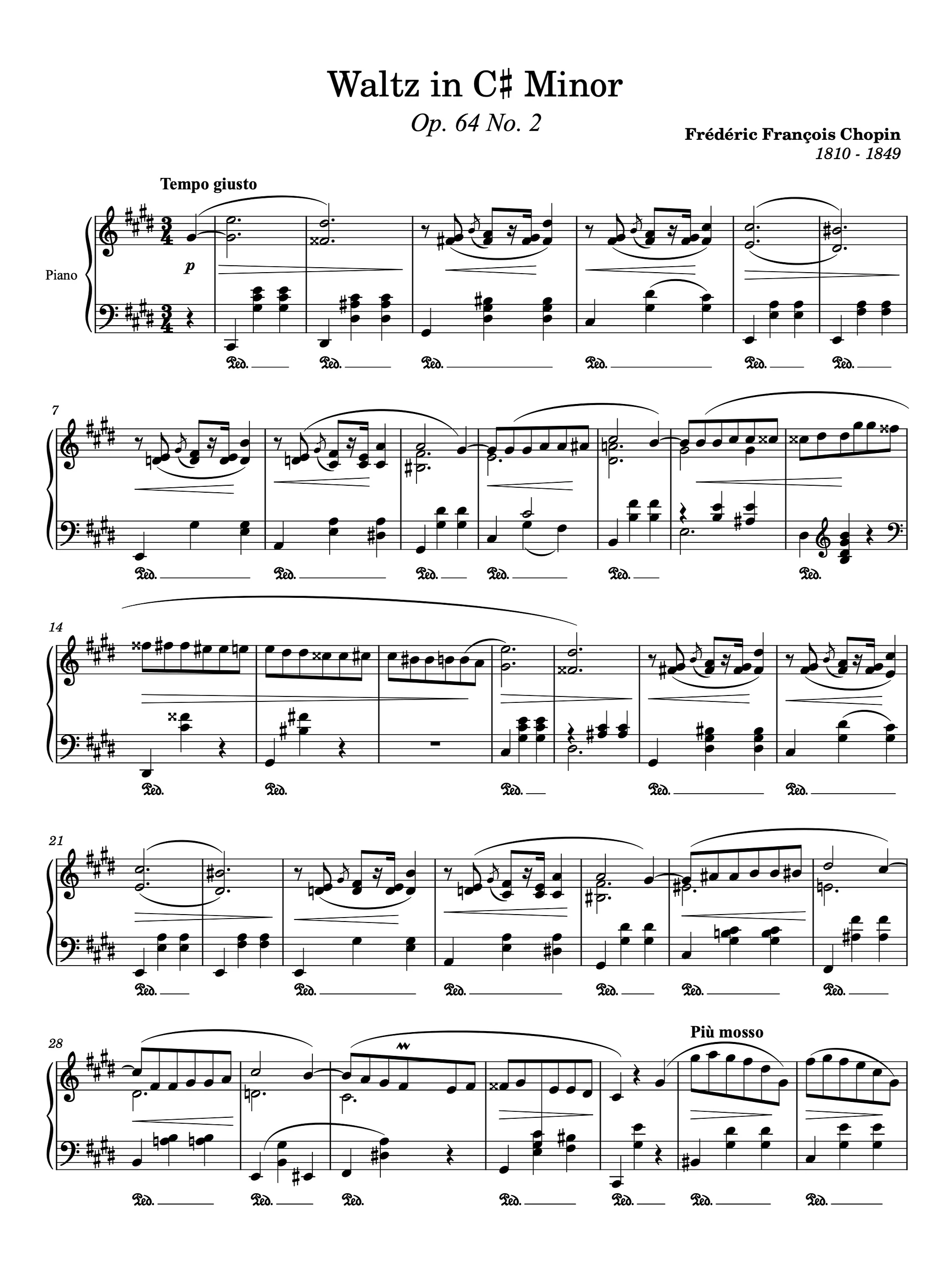 Waltz in C-sharp Minor, Op. 64, No. 2 product image (1)