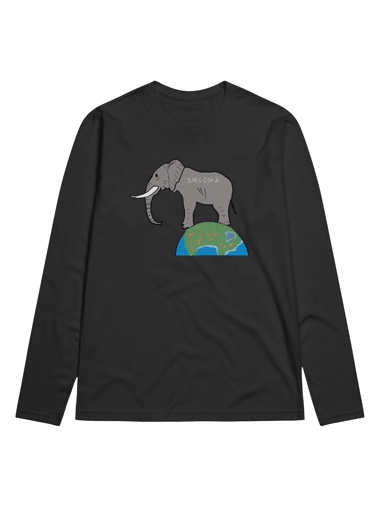 Elephant In The Room long sleeve tee (covid) product image (1)