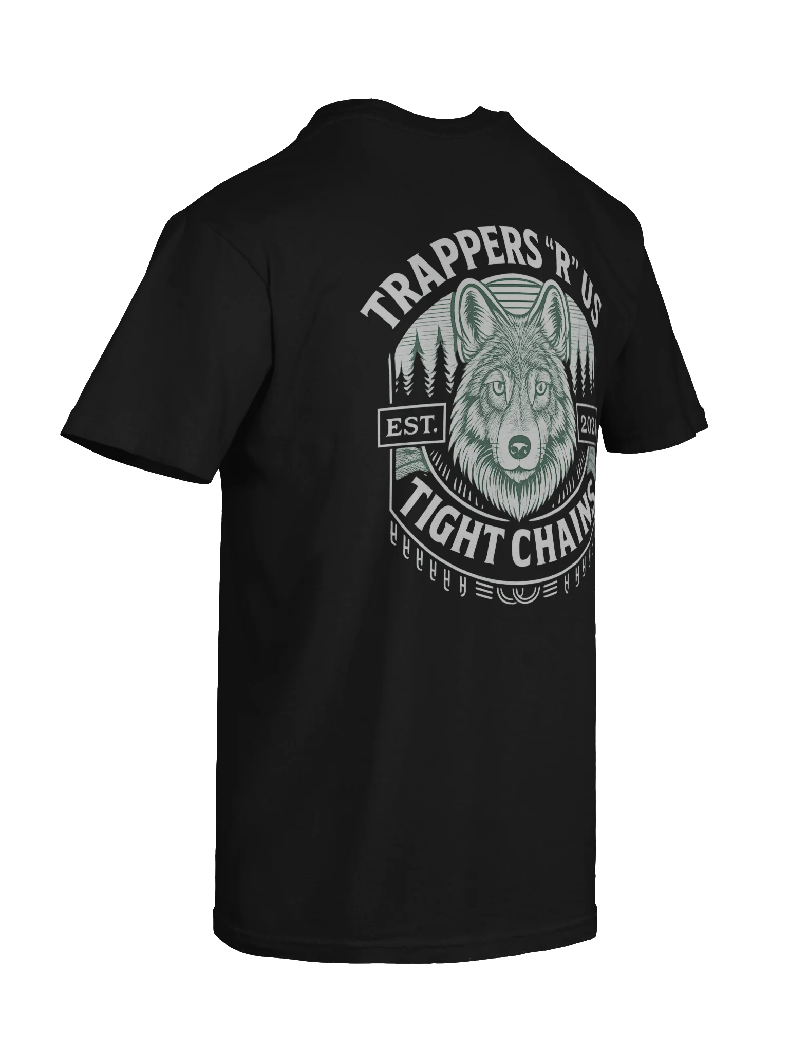 Black Tee White Tight Chains Logo product image (58)