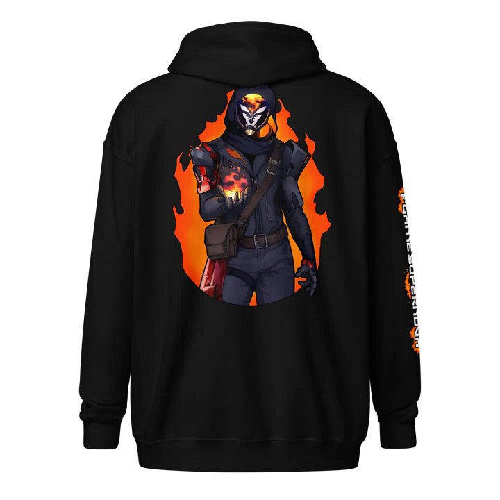 Mask Icon v2 (White) Gildan Zip-Up Hoodie product image (2)