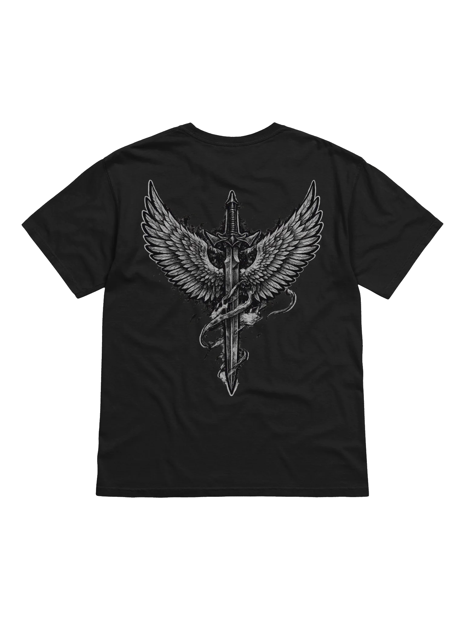 Edgy Sword Graffiti Cotton Tee product image (2)