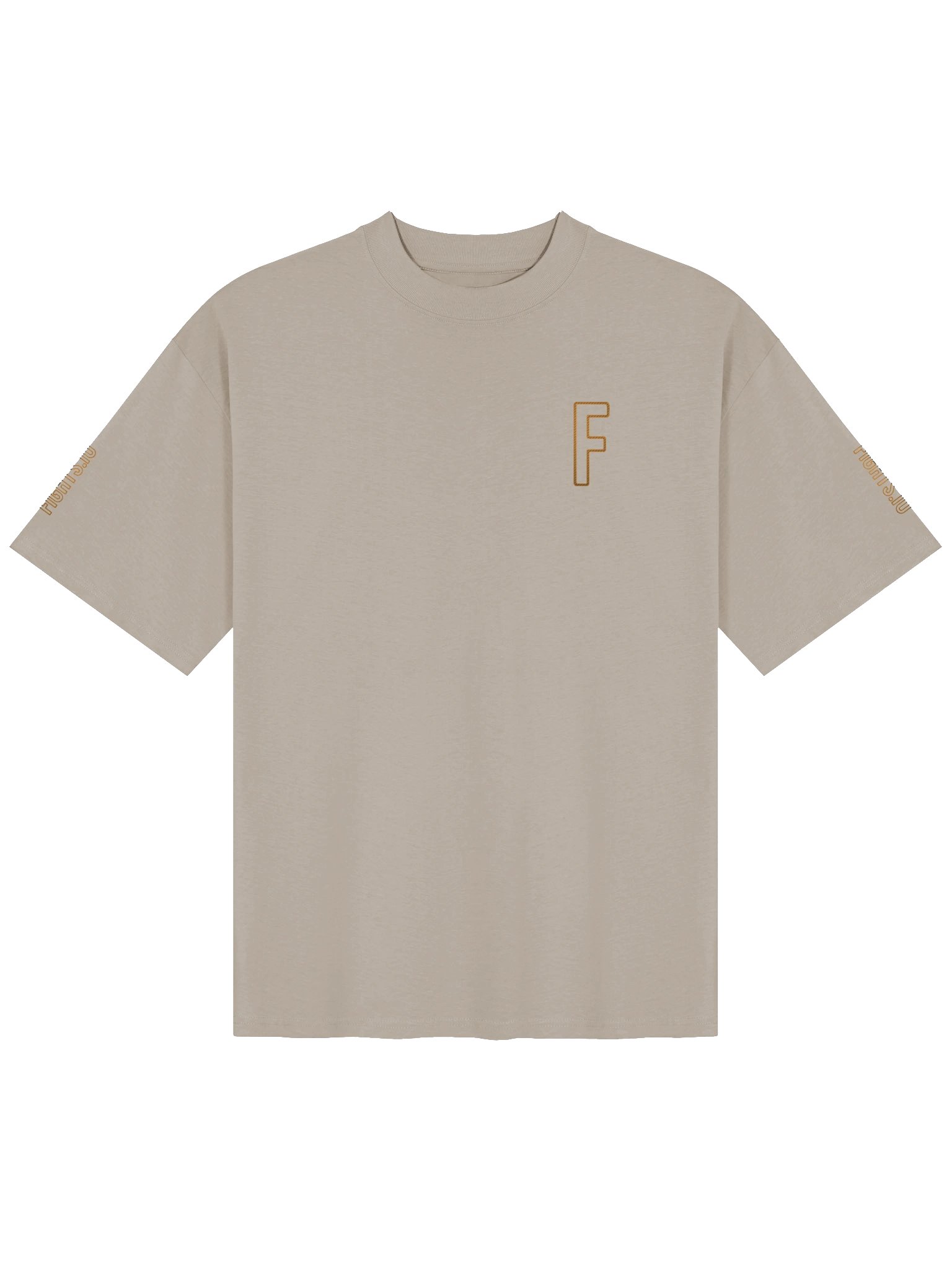 HALOGEN Sandstone/Gold Oversize Tee product image (1)