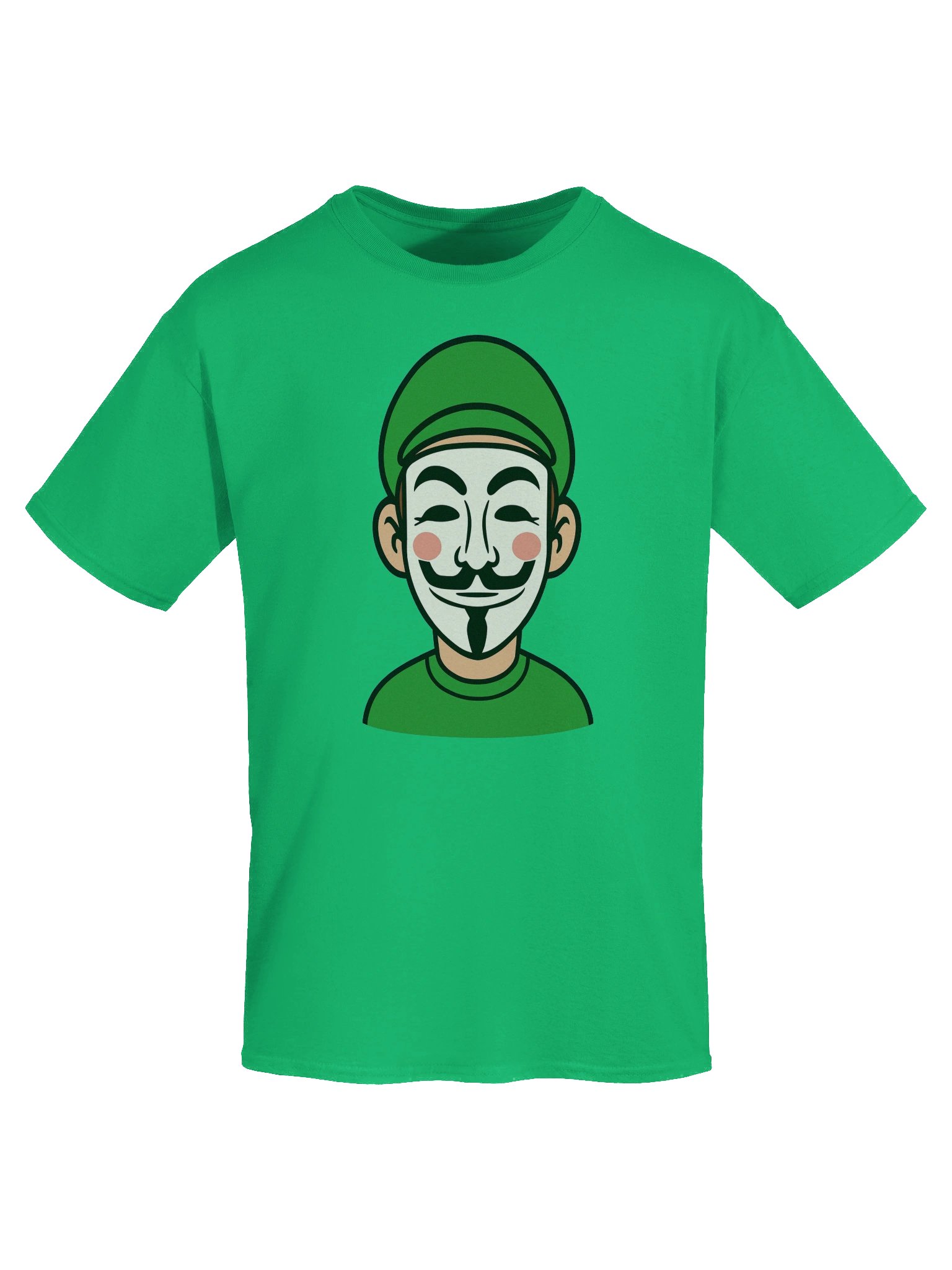 Masked Green Shirt and Hat Man Tee product image (14)