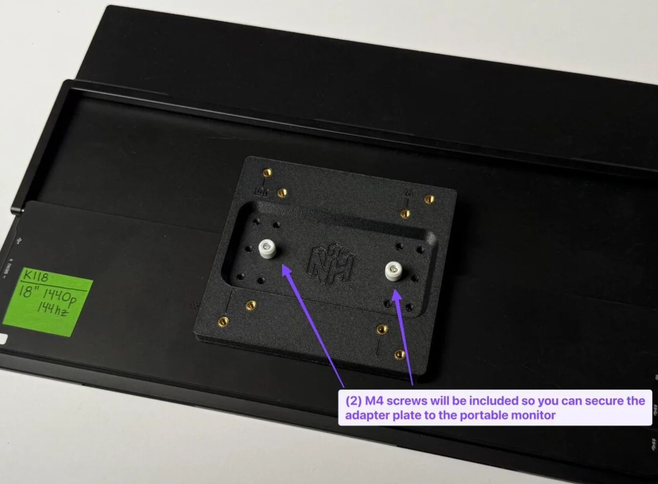 Veptor Convert | Portable Monitor 2 to 4 VESA Screw Converter product image (6)