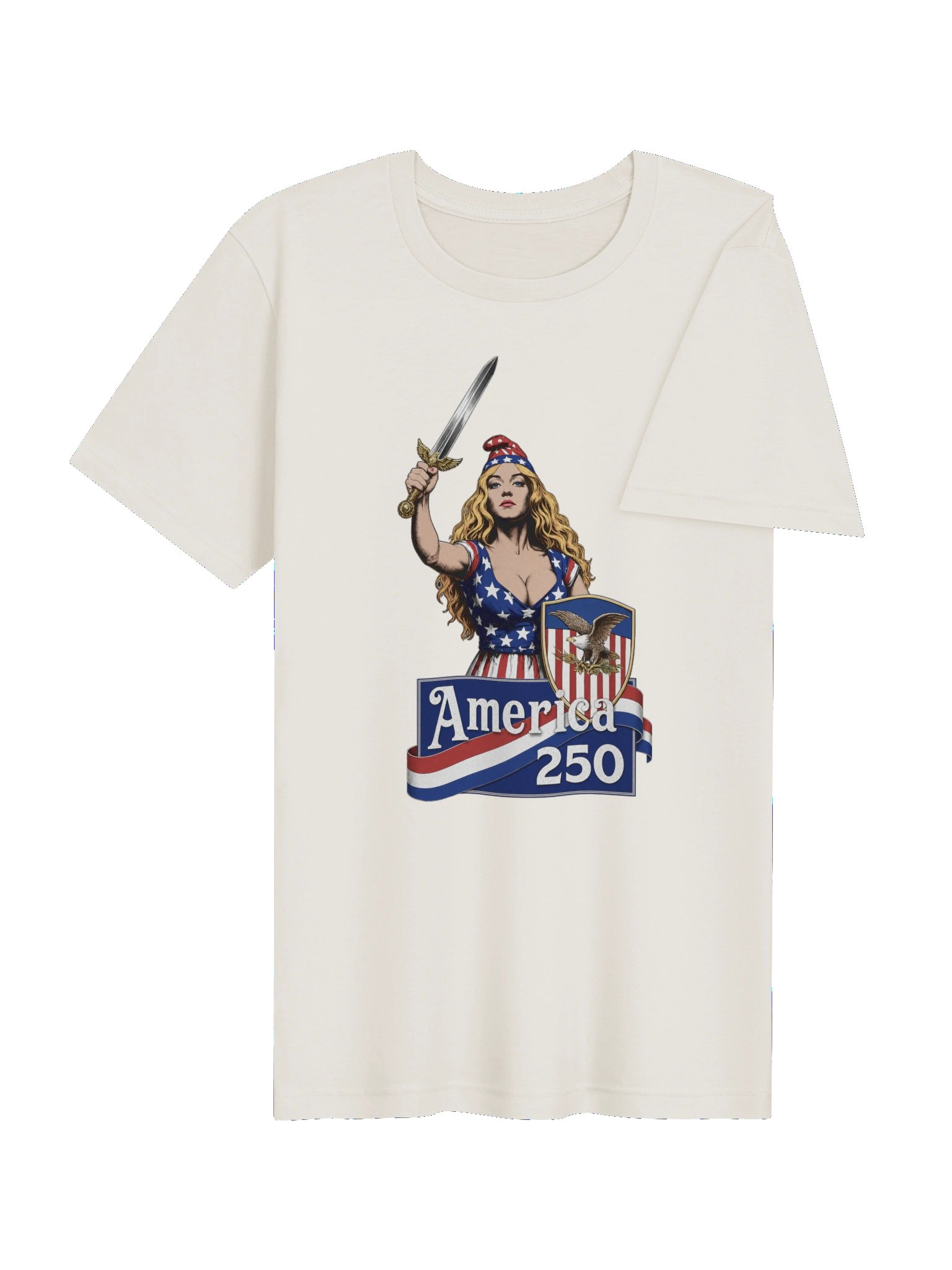 America 250 Patriotic Hero Tee - White product image (4)