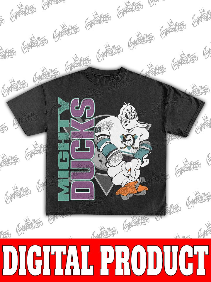 Mighty Ducks Vintage 90s Hockey Bootleg Graphic Design product image (1)