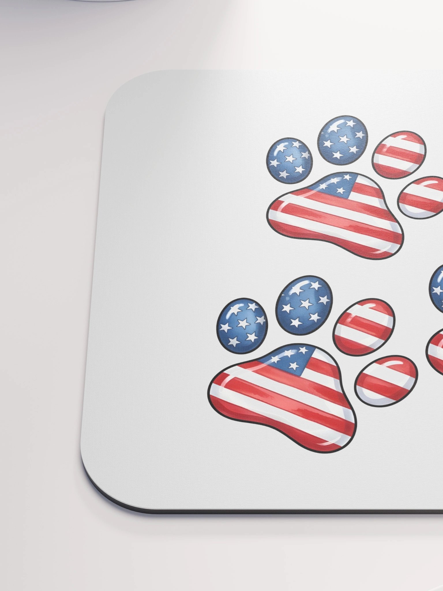 Patriotic Paw Prints Mousepad product image (6)