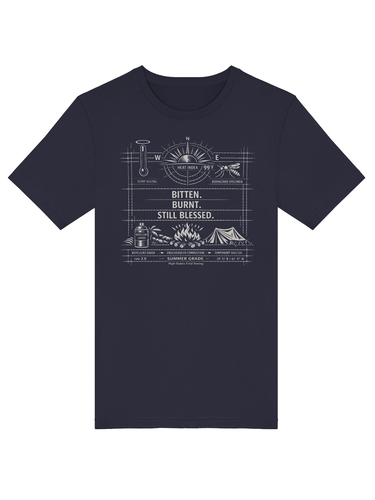 Florida Camping and Outdoor Shirt Bitten Burnt Blueprint product image (5)