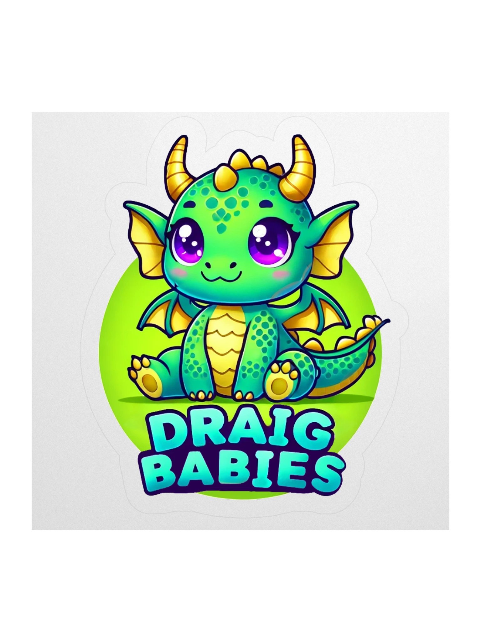 TEAM DRAIG! Cute Dragon Kiss Cut Stickers product image (2)