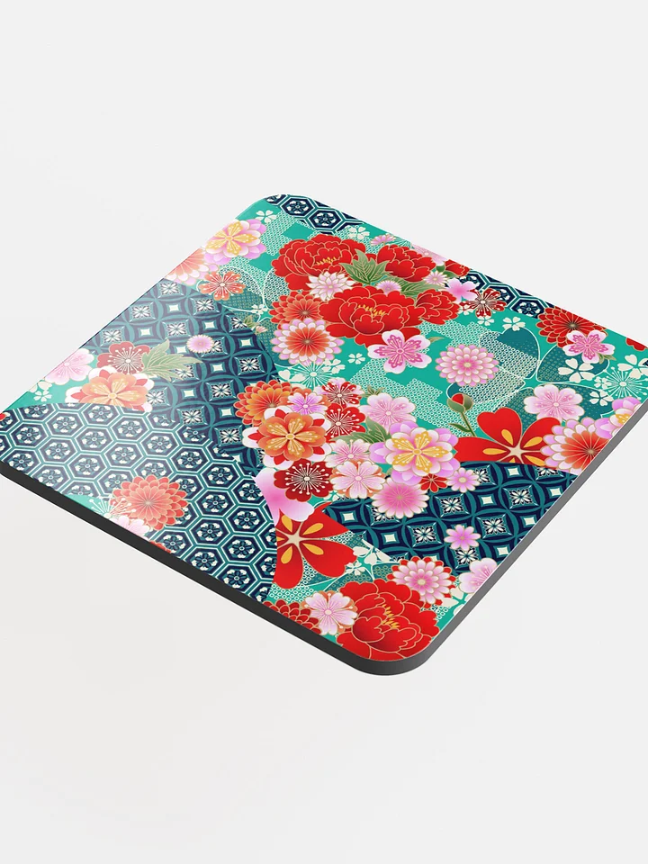 Japanese Garden Floral Coaster – Gloss Finish product image (2)
