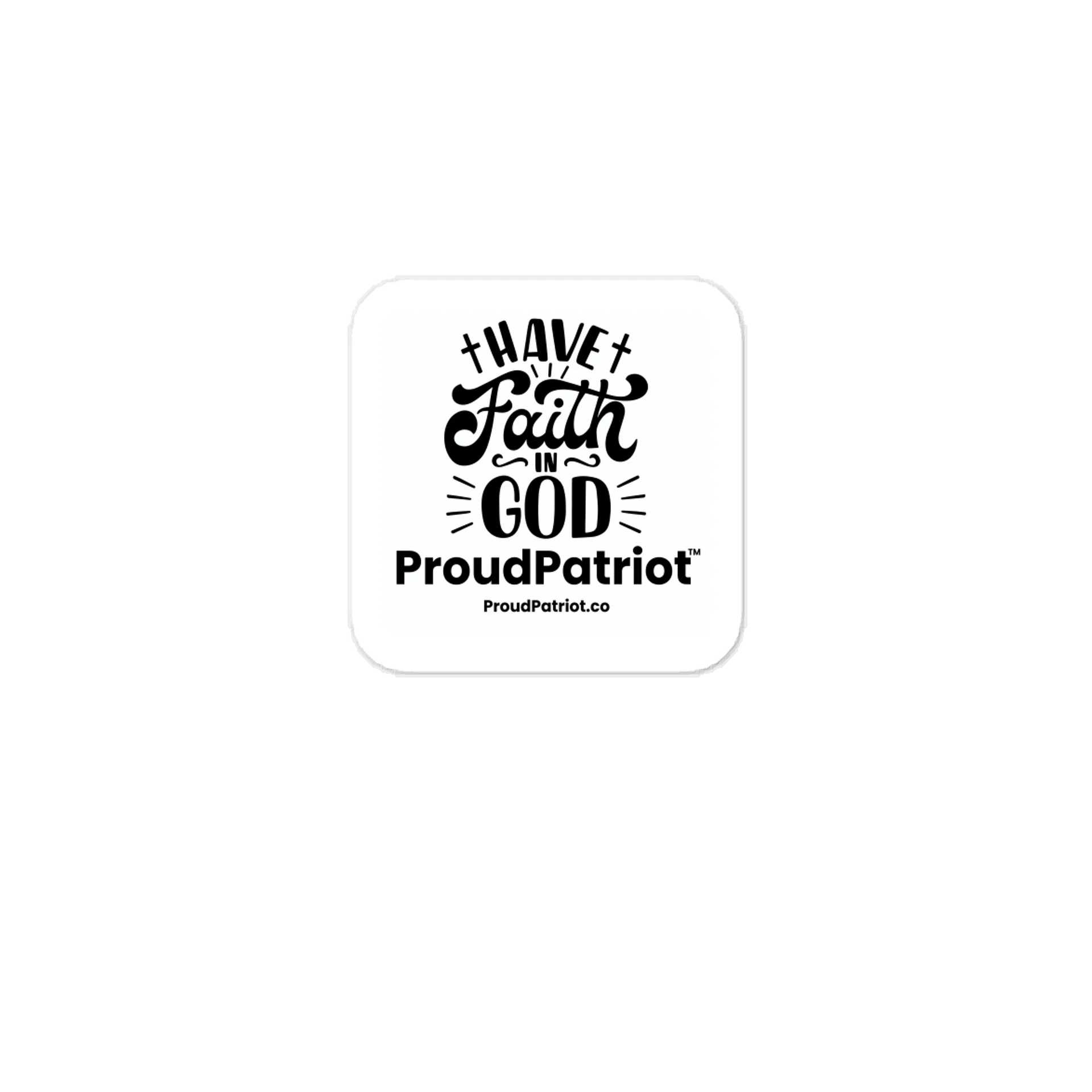 Have Faith In God Vinyl Sticker product image (1)