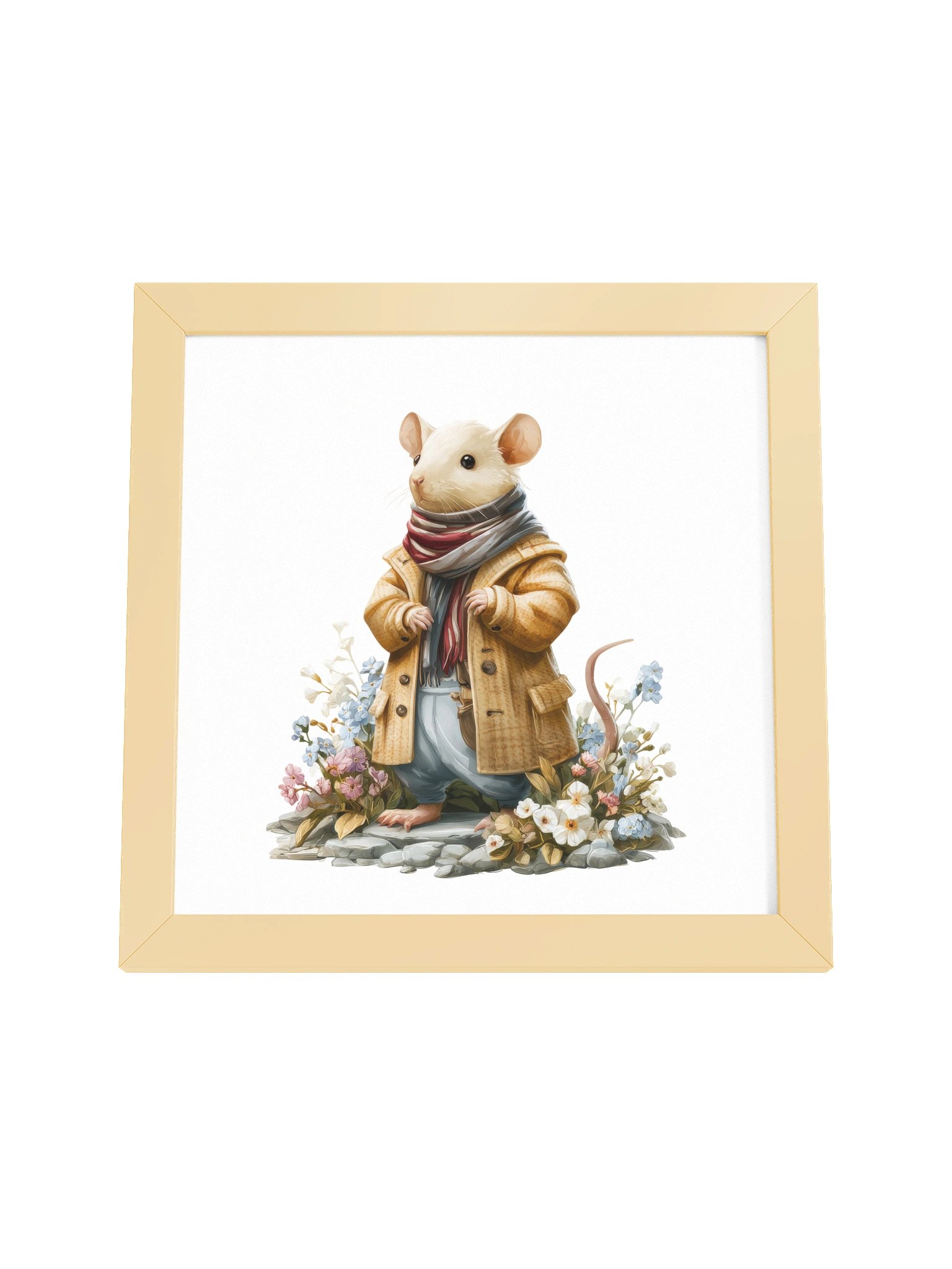 Gentle Horizon — The Path Remembers Mouse Framed Art Print (10x10") product image (8)