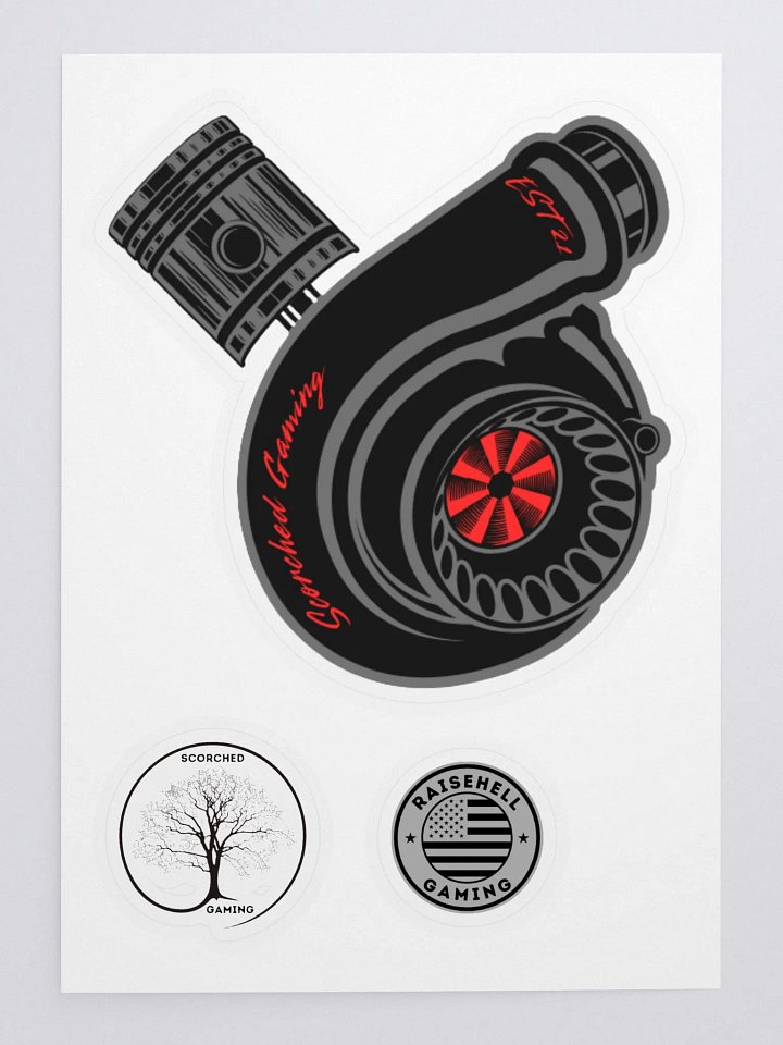 RaiseHellGaming Scorched Gaming Sticker Bundle product image (1)