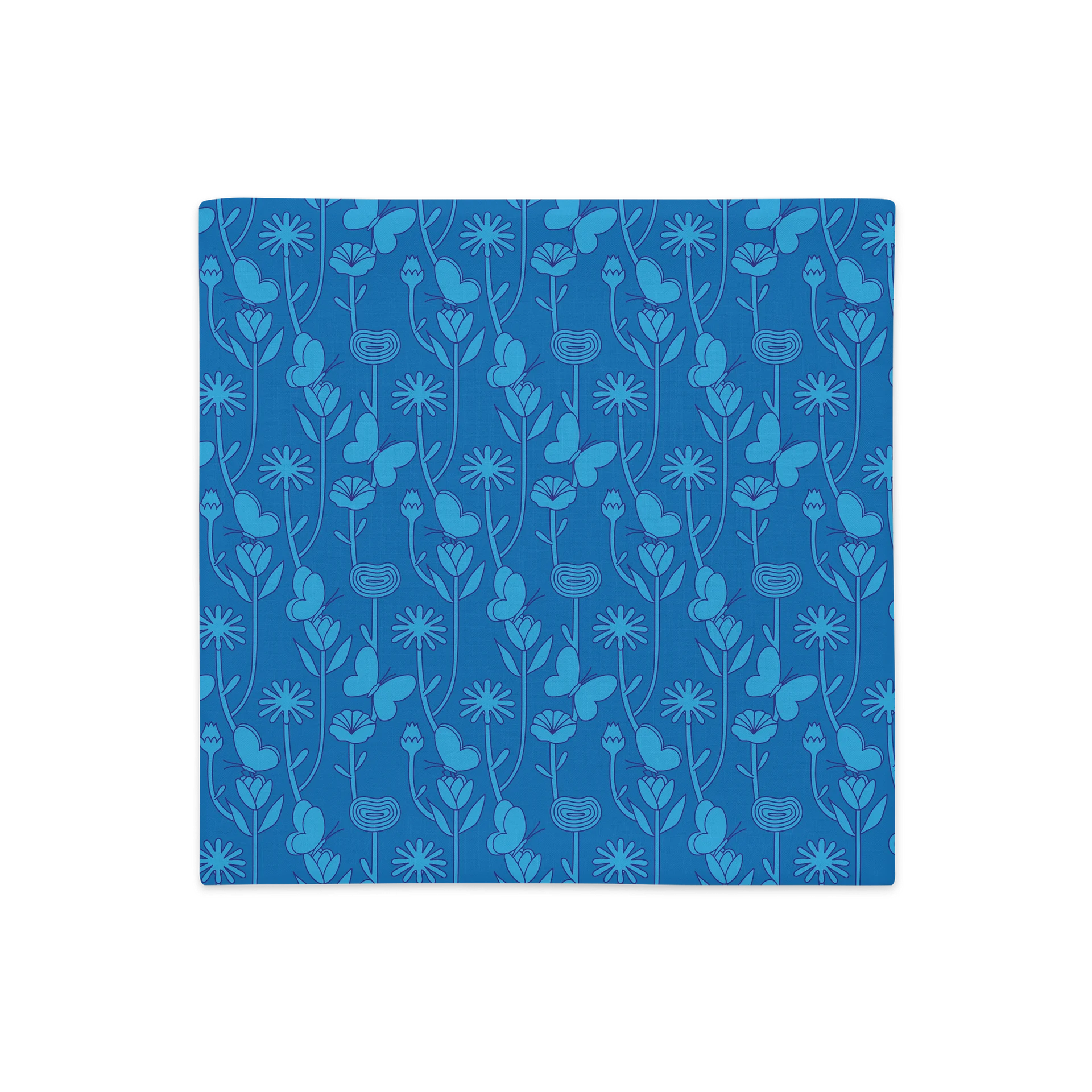 bloom (blue) Pillow case product image (1)